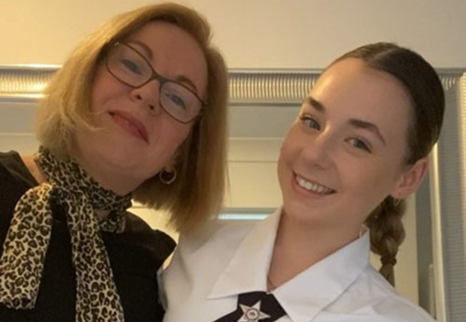 Mandy and Sophie smiling together at home, featured in Mission Australia's 2025 Summer Impact Report.