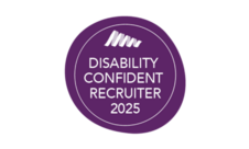 Disability confident recruiter logo. 